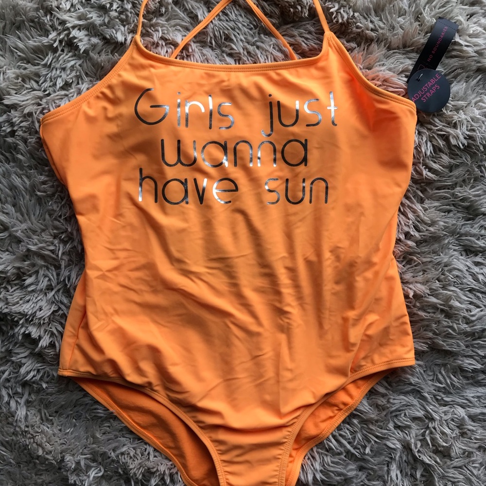 One piece bathing suit